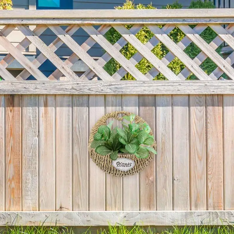 Mir à Fleurs Tissé pour Fille, Grande Communautés teur d'Nik, Design de Cœur, Rangement de Plantes avec Poignée pour la Maison