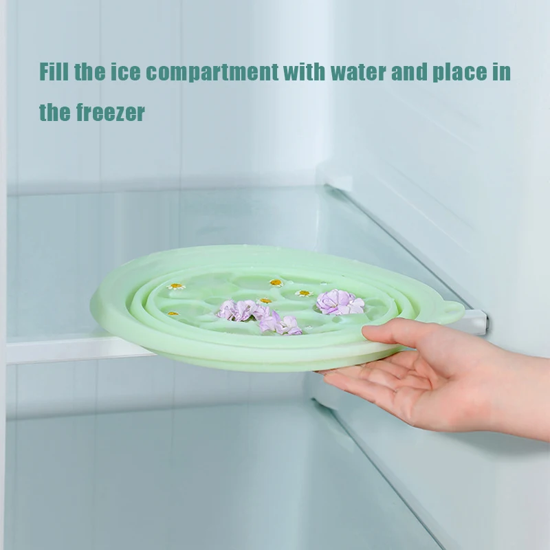 อ่างน้ำแข็งสำหรับทำทรีทเมนต์หน้า แบบพับได้ ใช้สำหรับแช่หน้า ล้างหน้า ดูแลผิวหน้า ใช้ได้ทั้งที่บ้านและเดินทาง