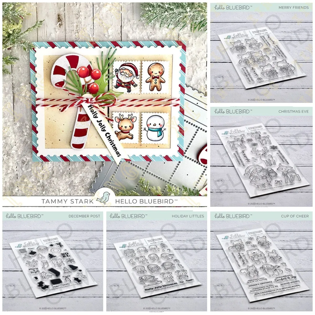 Christmas Eve Candy Cane Lane Metal Cutting Dies Clear Stamps Scrapbooking Craft Supplies DIY Make Photo Album Mould Embossing