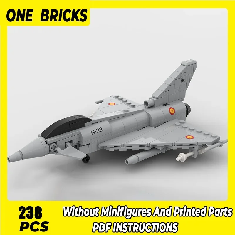 

Конструктор Moc, военная модель 1:72 Eurofighter, истребитель тайфуна, технологические блоки, подарки, рождественские игрушки, Наборы «сделай сам» в сборе