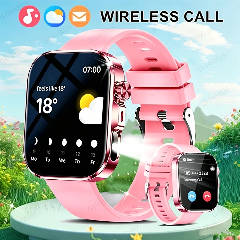 2026 New Model HD Touchscreen Smartwatch, Full Touchscreen Display, Wireless Calling, Call Reminders and Reject Options,