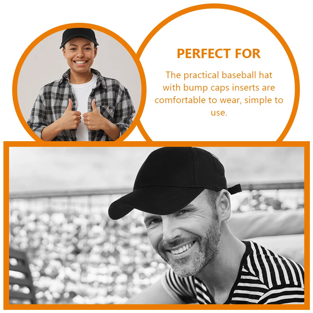 1 مجموعة عثرة قبعات إدراج ل قبعة بيسبول Pe القطن واقية بطانة عثرة كاب إدراج قبعة الرجال حماية العمل #6