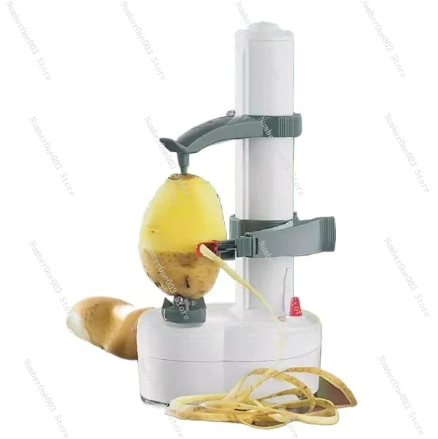 Automatic Electric Spiral Peeler Machine With Cutter Slicer For Fruit Potato Battery Operated EU Plug Charger