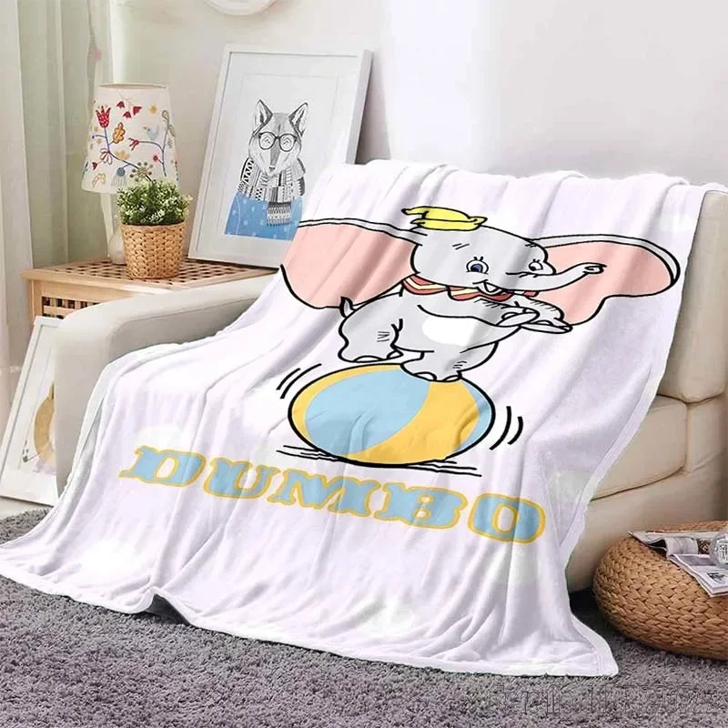 Cute Dumbo Blanket Disney Throw Sofa Bed Cover Four Season Soft Fluffy Quilt Blanket Flannel Throw Children Girl Gift