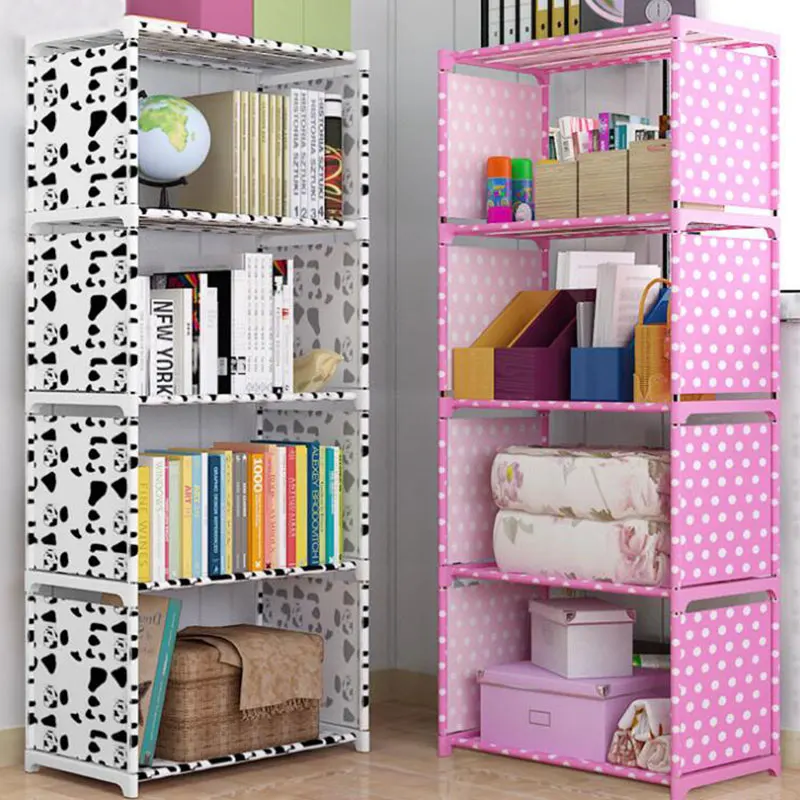 Modern Wall Mounted Bookshelf Metal Bookcase Display Shelf Storage Rack for Living Room Bedroom Office Decor