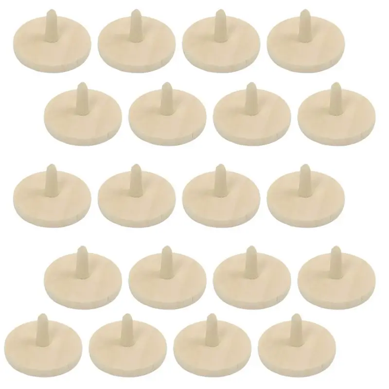 

ABHS-20Pcs Premium Wooden Golf Ball Markers For Enhanced Alignment And Quick Soil Insertion