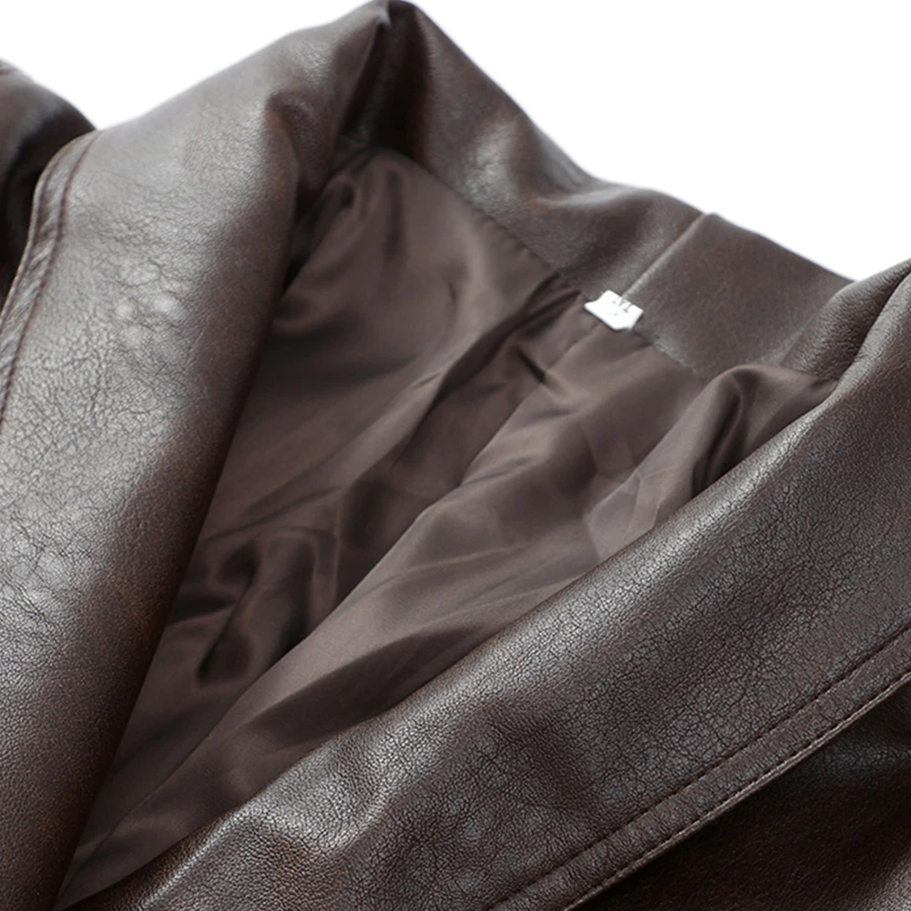 معطف سترة نسائي ربيعي من Oligai مصنوع من الجلد الصناعي لعام 2025، بلوزة رائعة من البولي يوريثان لشارع العليا