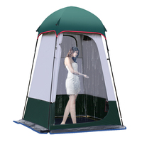 Waterproof Outdoor Shower Tent Extra Large Portable Camping Changing Shelter with Sunshade, for Beach Fishing Hiking (240x160cm)