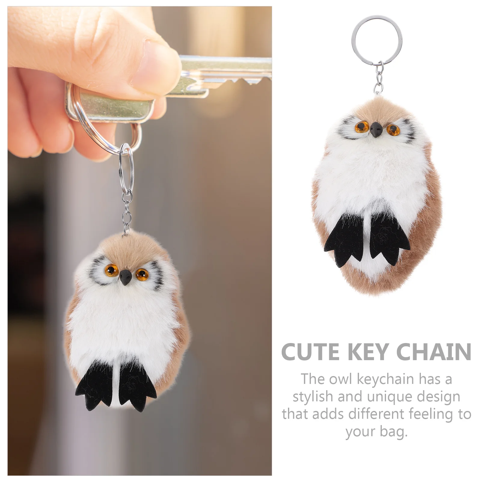 

Owl Keychain Animal Key Ring For Backpack Bag Purse Keychain Purse Decoration Unique Aesthetic Small Keychains