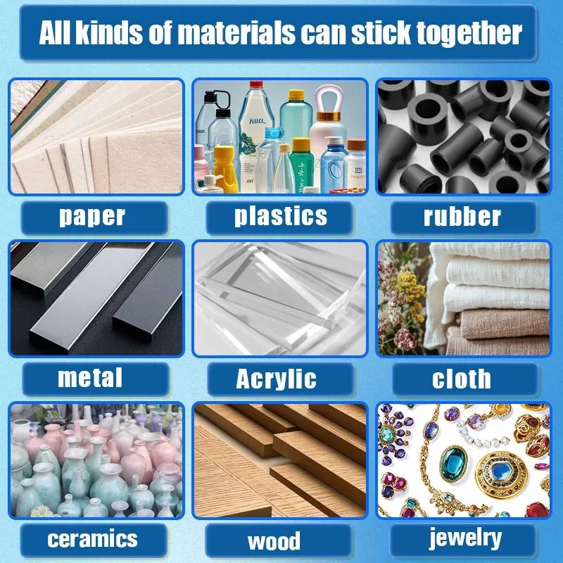 Super Glue 401 Adhesivo Cianoacrilato Adhesivo Instantáneo Artesanía y Bricolaje Adhesivo Universal Para Cristal Metal Plástico Cuero Goma Madera