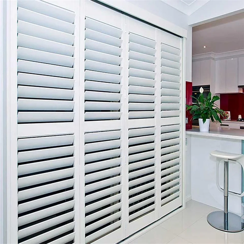 export to Australia Bay way window shutters sliding door plantation shutters  PVC window plantation shutters