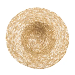 Children's Straw Hat for Farmer Costume Kids Straw Hat Outdoor Beach Sun Cap Handicraft Hats Kids stage perform props Straw Hats