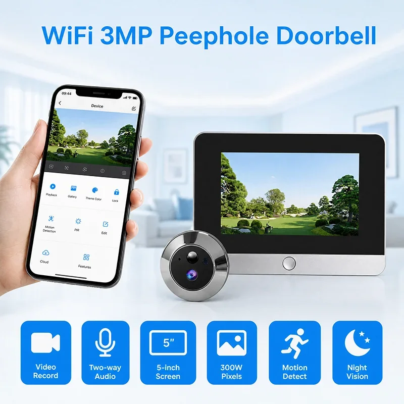 Wireless Battery Cat Eye Camera 5