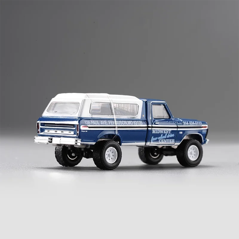 Greenlight Diecast 1:64 Scale 1974 Ford F-250 Off-Road Pickup Truck Simulation Alloy Car Model Collection Display Toy