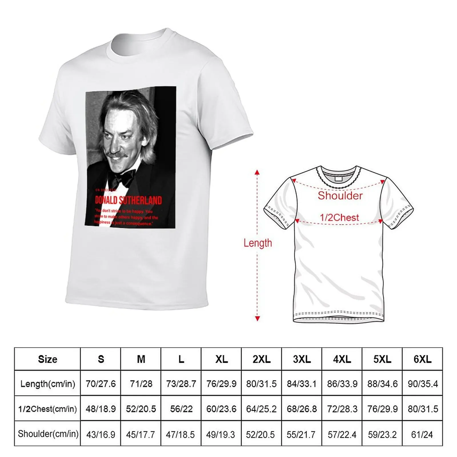 DONALD SUTHERLAND T-Shirt blacks korean fashion tshirts for men