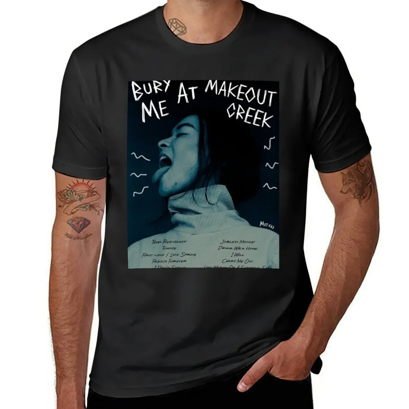 

Bury Me at Makeout Creek by Mitski Poster T-Shirt shirts graphic tees vintage t shirts new edition shirts graphic tee men