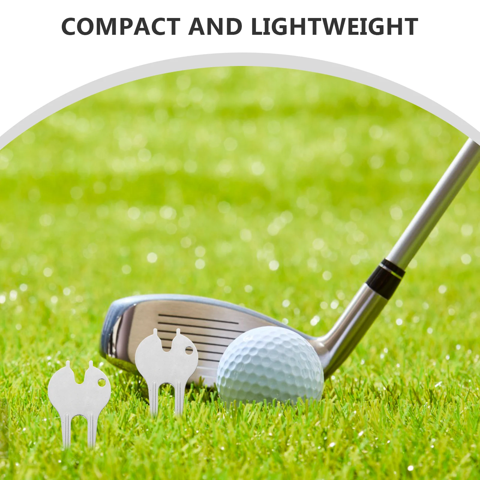 1 زوج سبائك الزنك جولف الأخضر شوكة مقبض مريح Divot أداة المحمولة اكسسوارات العشب إصلاح الملعب علامة تحديد