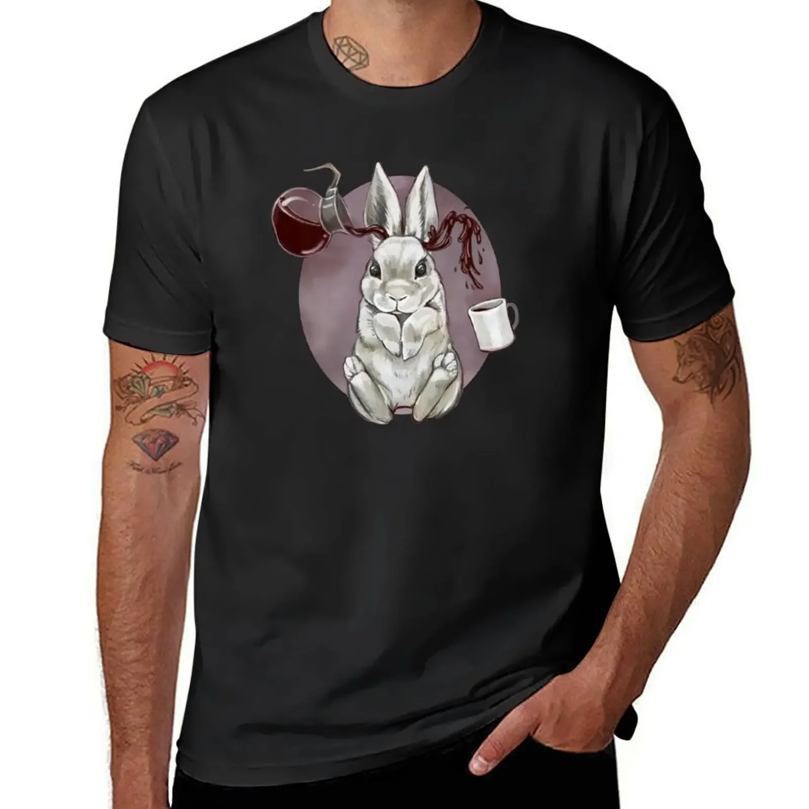 Coffee Bunny T-Shirt anime shirts graphic tees outfits for men