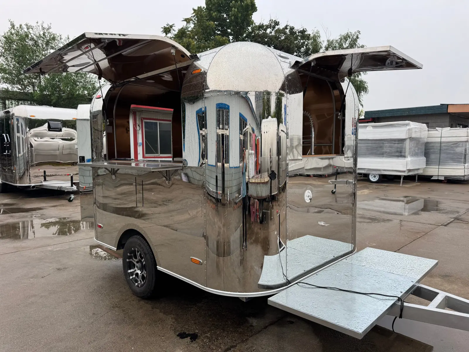 

Food Cart Refrigerator, Mobile Food Caravan, Fast Food Trailer for Sale USA