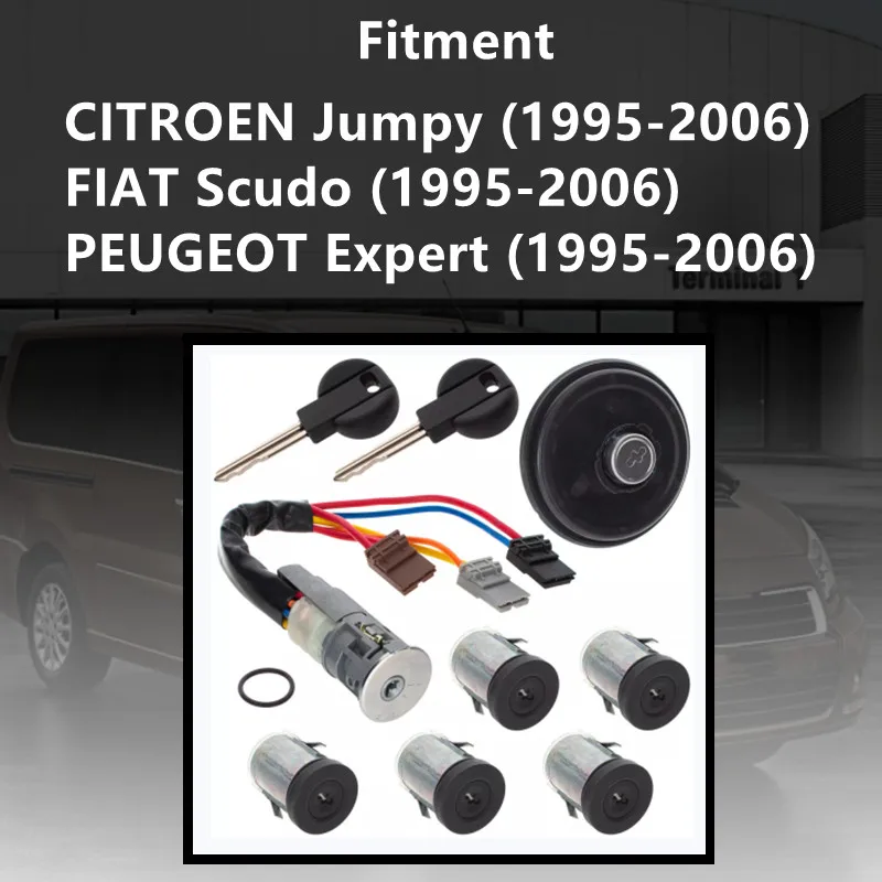 Car Lock Cylinder Set Ignition Barrel switch For CITROEN Jumpy 1995-2006 FIAT Scudo 1995-2006 PEUGEOT Expert 1995-2006 4162F4