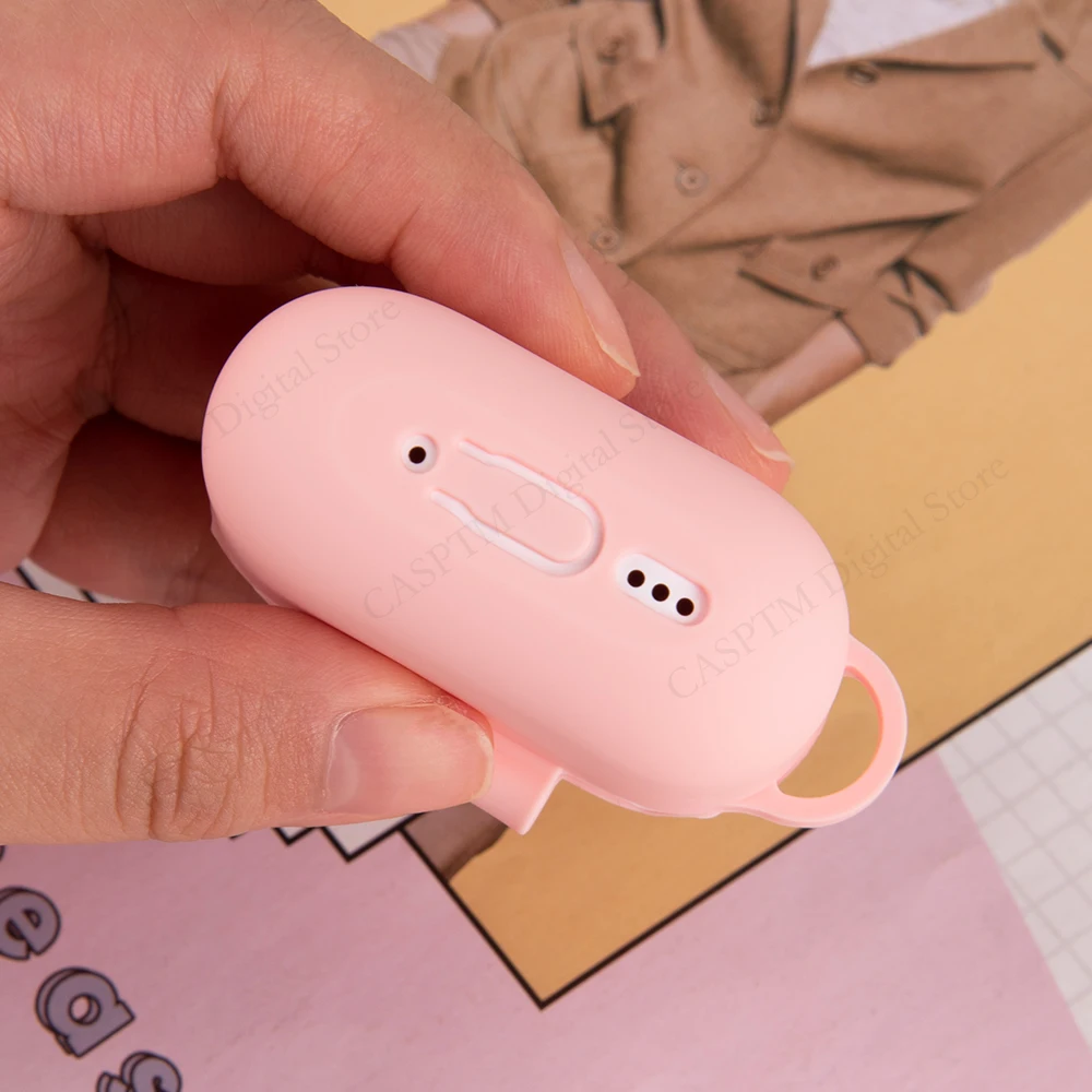 حافظة لهاتف أبل AirPods 4 حافظات ملحقات سماعة الرأس سماعة رأس بخاصية البلوتوث غطاء سيليكون لأجهزة Airpods 4 2024 Coque Fundas مع خطاف