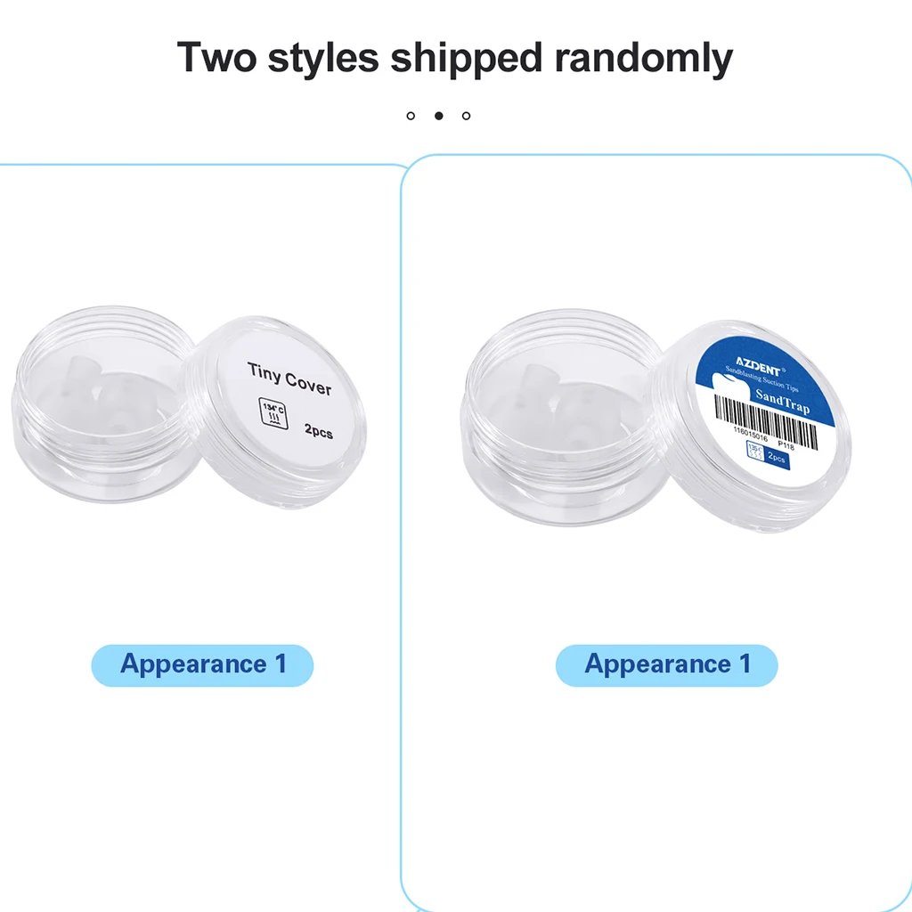 AZDENT 2 Stück/Box Dental SandTrap Tiny Cover für Aluminiumoxid Air Abrasion Micro Blaster Sandstrahler Pulver Staubdichte Kappe – Detail 1