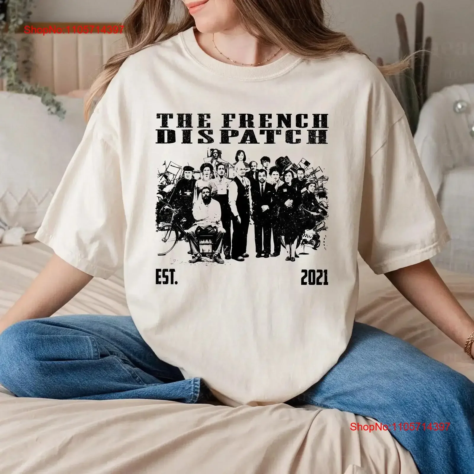 The French Dispatch T Shirt Movie Vintage Retro Classic s for him Christmas vintage Washed fashion Casual streetwear graphic