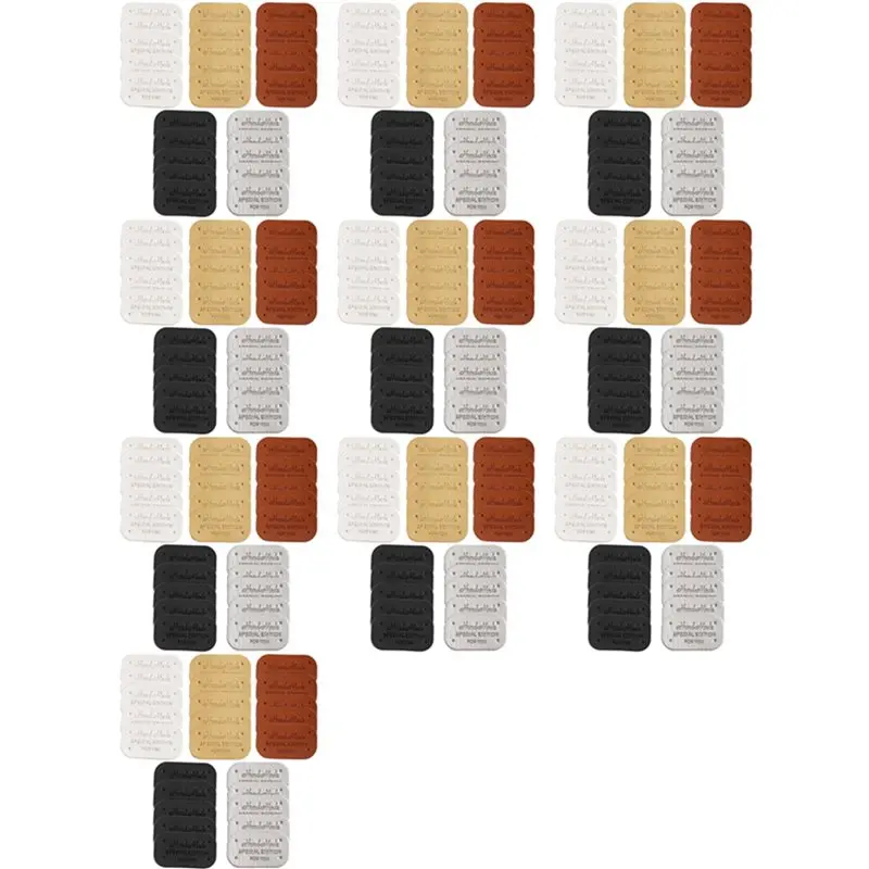 

【HOT ITEMS】1000Pcs Faux Leather Tags For Clothes Handmade Gift Handcraft Faux Leather Labels DIY Sewing Tags Garment Accessories