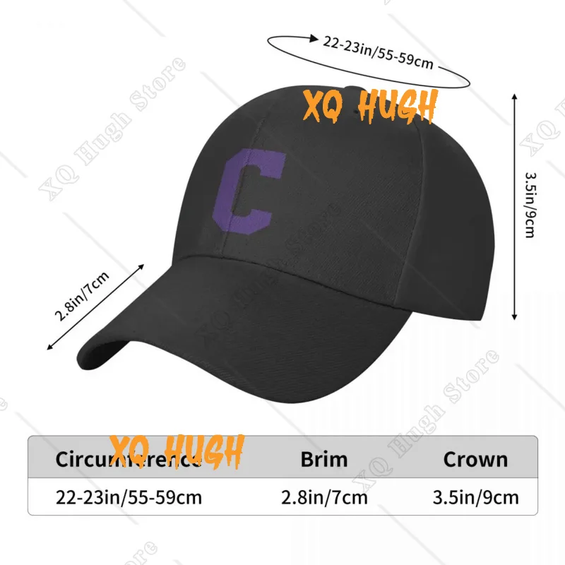 Alphabet Purple C Sports letter C Baseball Cap Visor Rave New Hat Hat Beach Boy Child Women's image 6