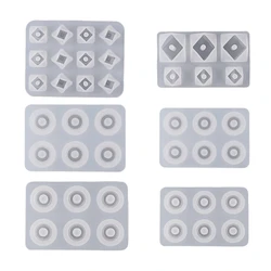 Resin Beads Molds with Hole Silicone Resin Epoxy Molds for Cabochon