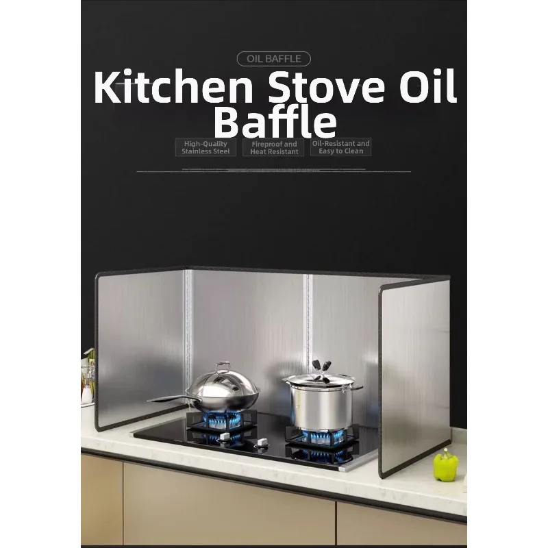 Oil Splatter Guard Grease Screen for Frying Splatter Guard Stainless Steel Screen Gas Stove Oil Splash Guard