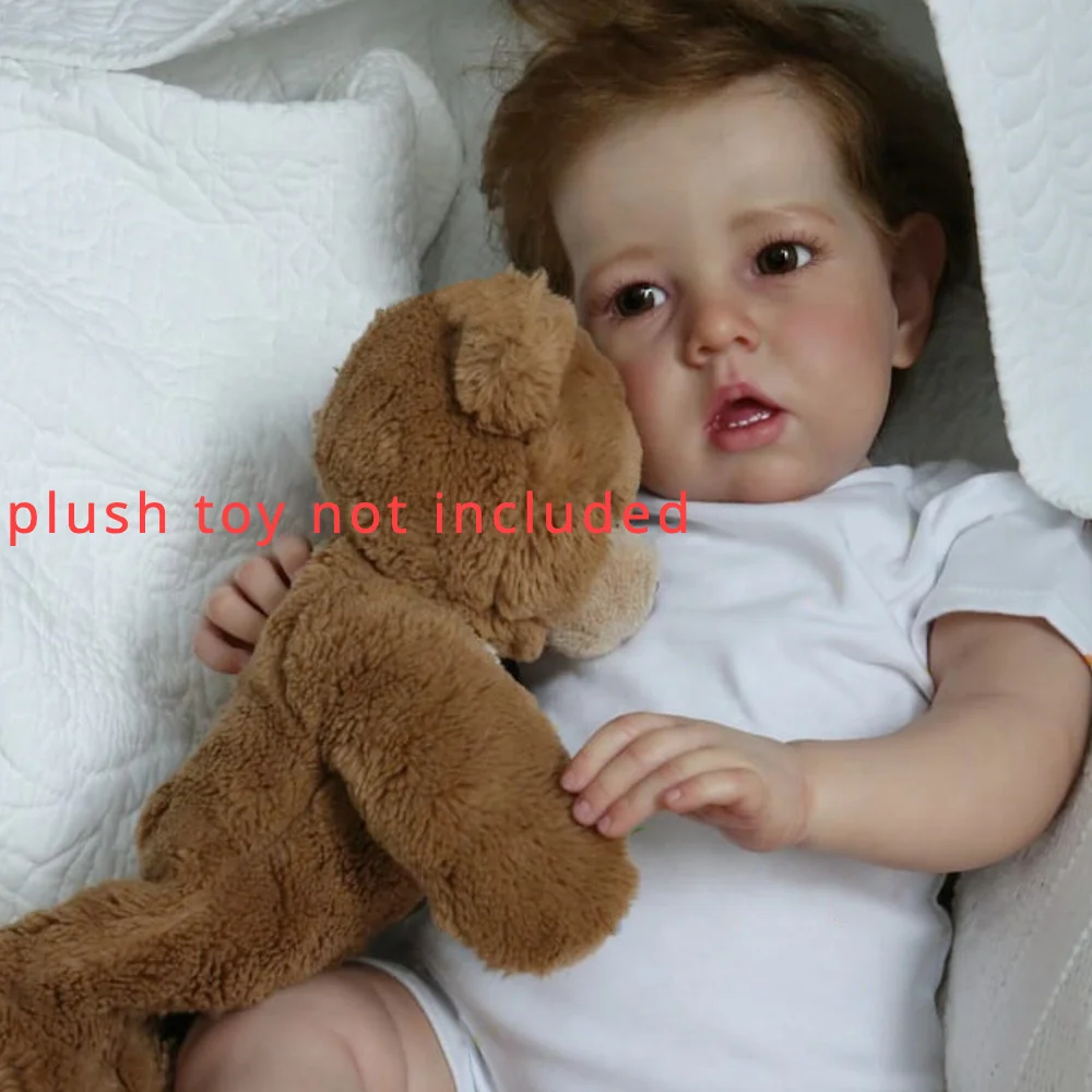 

BZDOLL 70cm 28inch Handmade Lifelike Reborn Baby Doll Toddler Boy with Vein Vessel Bebe Newborn Art Toy for Kids Birthday Gift