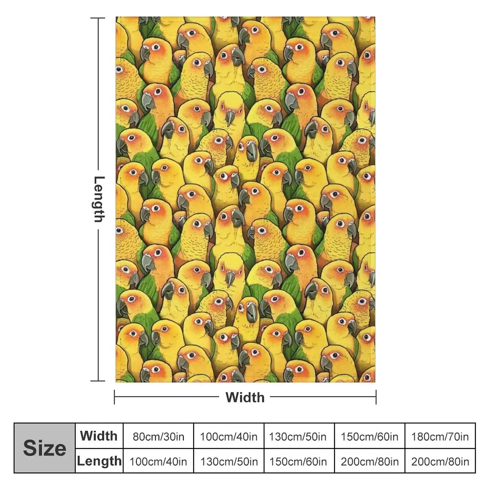 Jenday Conures Throw Blanket valentine gift ideas Comforter anime Blankets