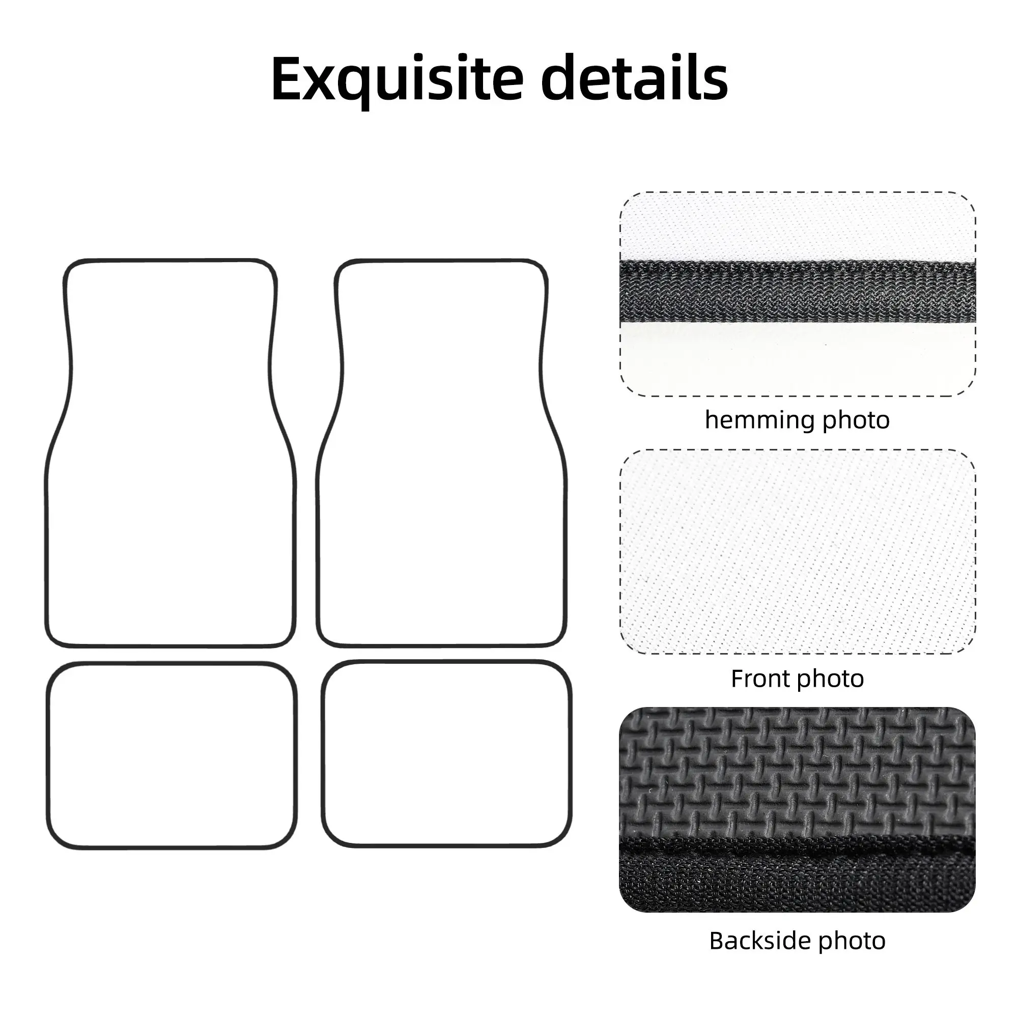 4-Piece Car Floor Mat Red Dragon Car Mat Carpet Non-Slip Carpet with Rubber Backing Auto Accessories Decoration for Car SUV