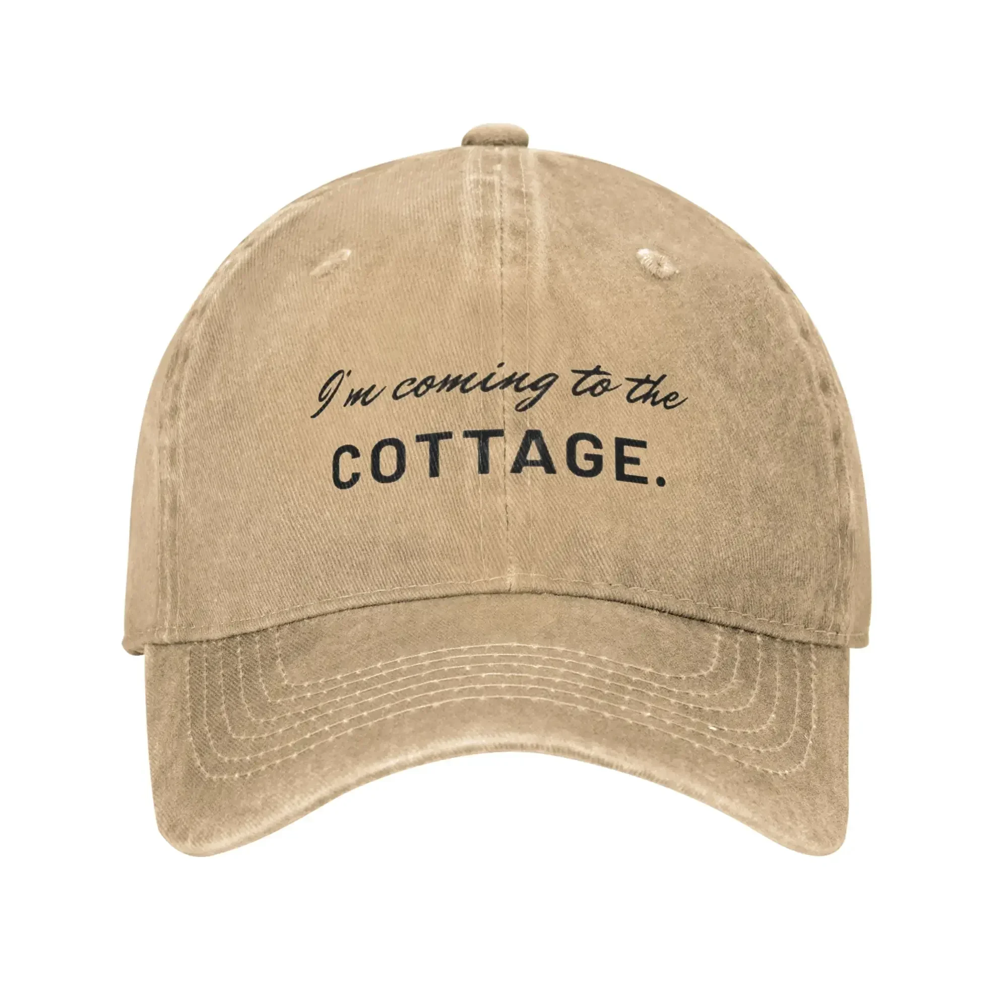 New I'm Coming to the Cottage Heated Rivalry Men Women Baseball Caps  Distressed Washed Caps Vintage Outdoor Activities Gift Sun