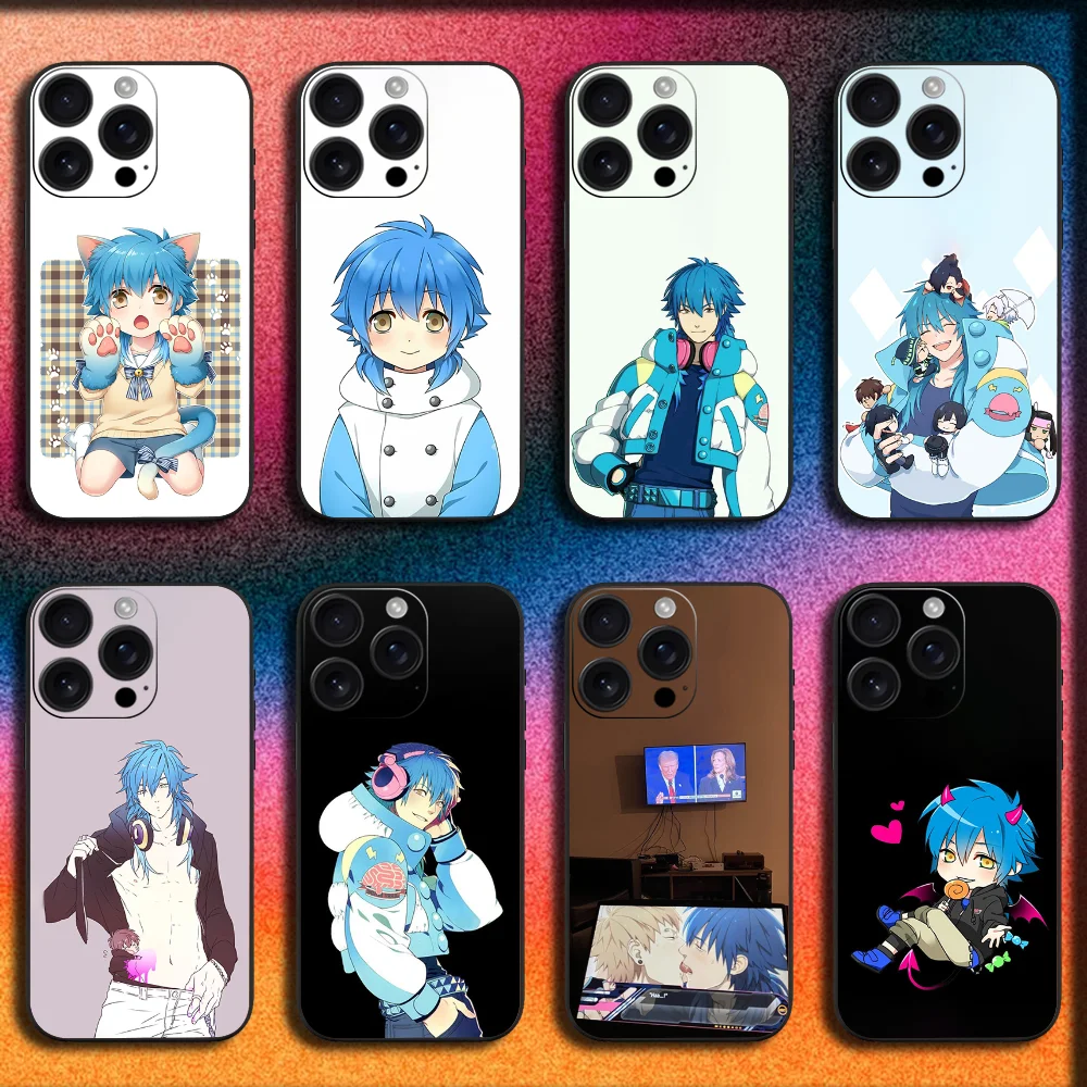 

D-Dramatical Murder Aoba Seragaki Phone Case For iPhone 16,15,14,13,12,11,Pro,XS,Max,XR,Plus,SE,Mini Soft Black Cover