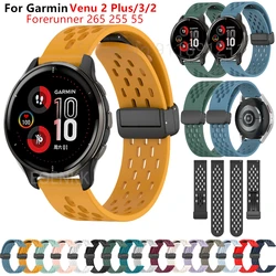 22 20mm Silikon bandband für Garmin venu 2 plus/3/2/venu sq 2/vivo active 5/4/3 Armband für Vorläufer 245 255 265 55 Armband