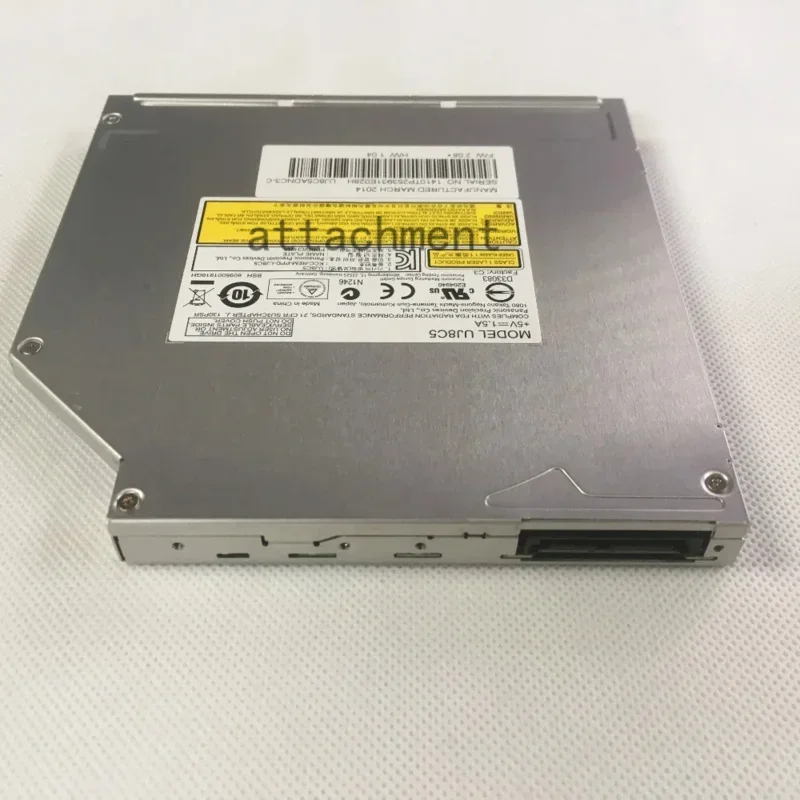 Original 12.7mm UJ8C5 UJ-8C5 Laptop SATA Slot Load DVD RW Burner Drive is used in Compatible and all brands of notebook