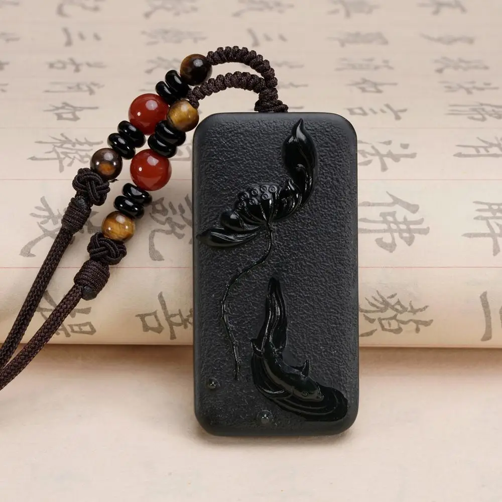 

Natural hetian jade carve lotus Bless peace Patronus pendant Bless peace necklace jewellery fashion for women men lucky gifts