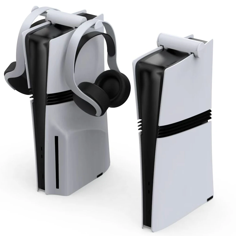 

For PS5/PS5 Pro Main Unit Hanging Stand Earphone Storage Hanger for PS5/PS5 Pro Retractable Headphone Storage Stand