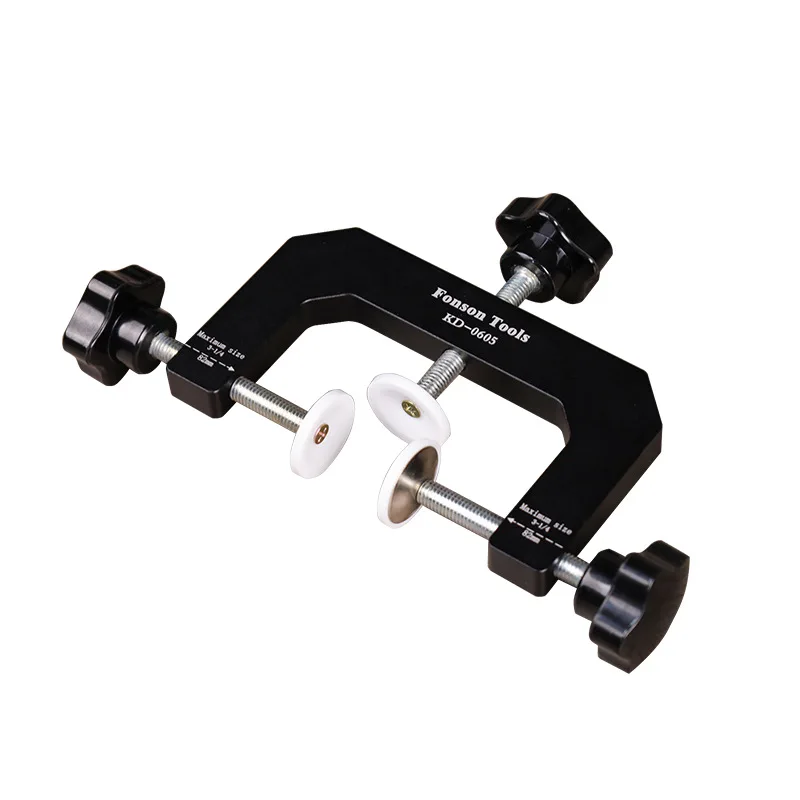 

1/2 шт. 3-сторонний зажим для кромок, 3-ходовой торцевой зажим из алюминиевого сплава, регулируемый зажим для каркаса шкафа и полки для кромок