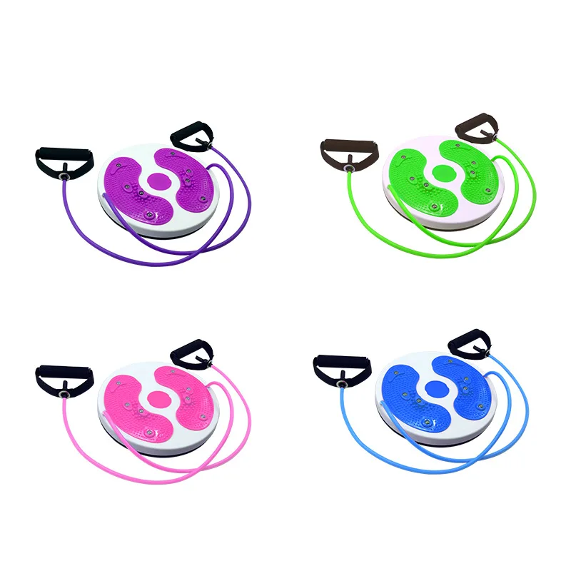 ABS Magnetic Waist Twisting Disc Semi-circular Anti-Slip Portable Unisex Home Fitness Massage Yoga Equipment