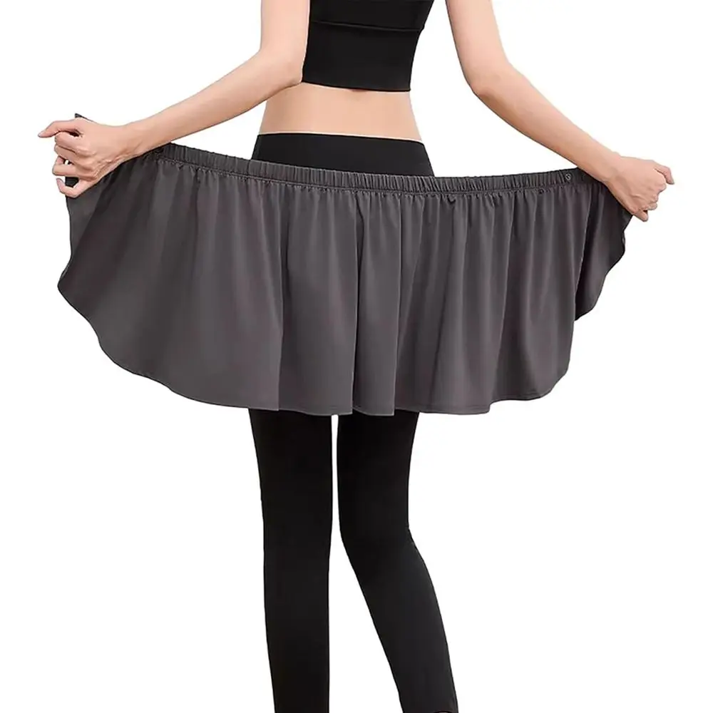 

Прочная балетная юбка с высокой талией, асимметричным подолом и боковым разрезом, дышащая, для танцев, йоги и бега