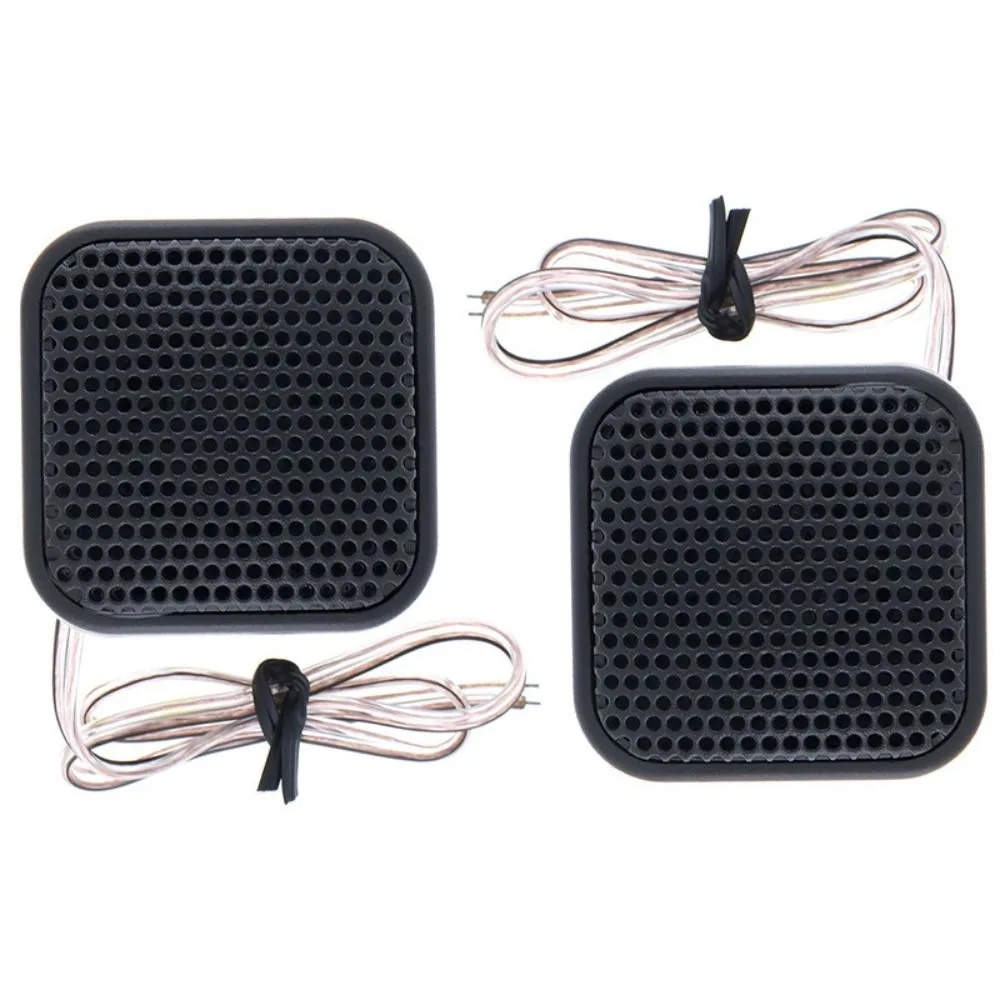 1 pair Universal 500W Car Tweeters ABS Square Small Square Speaker Loud 91dB Loudspeaker Automotive Accessory