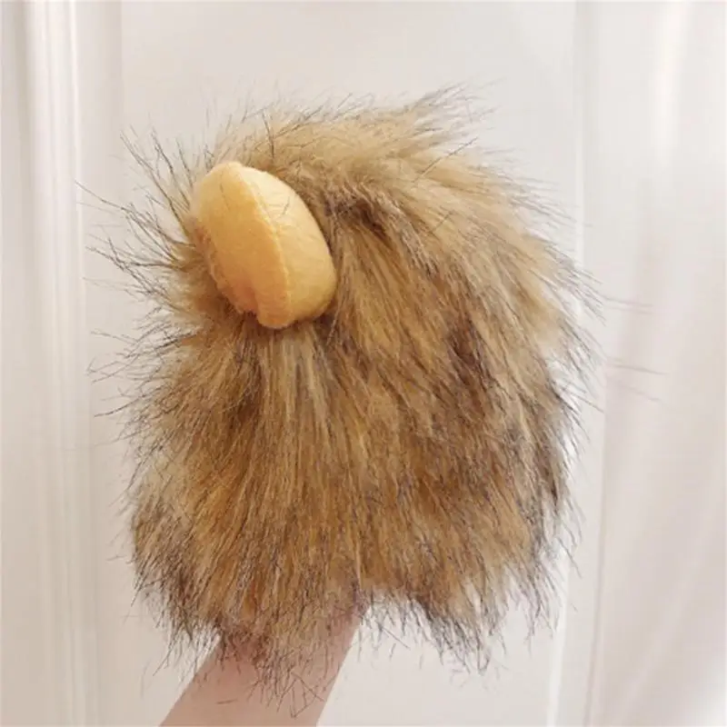 Cat Costume Cute Lion Mane Cat Wig Hat Cosplay Clothes Caps Dress Up Puppy Kitten Halloween Party Decoration Supplies