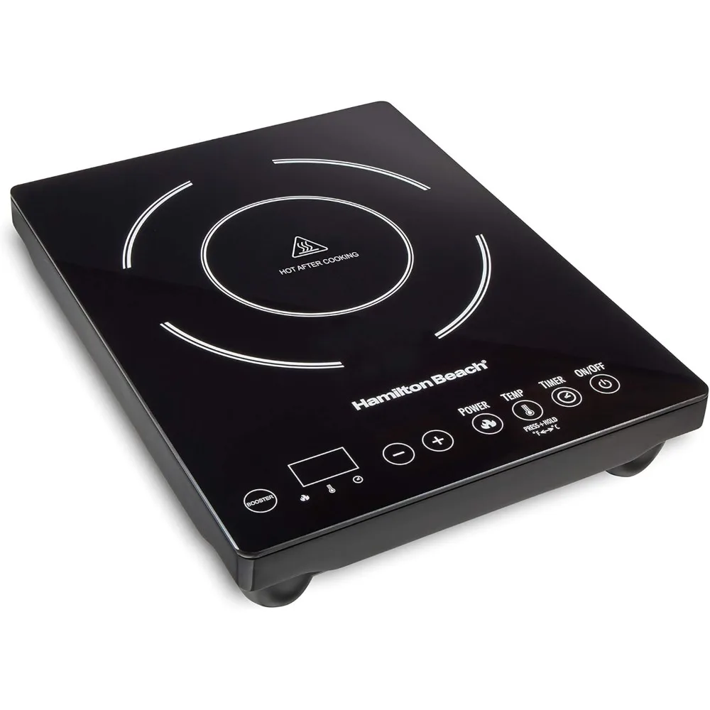 

Portable Single Induction Cooktop Countertop Burner Hot Plate with Fast Heating Mode,1800 W,10 Temperature Settings up to 450F