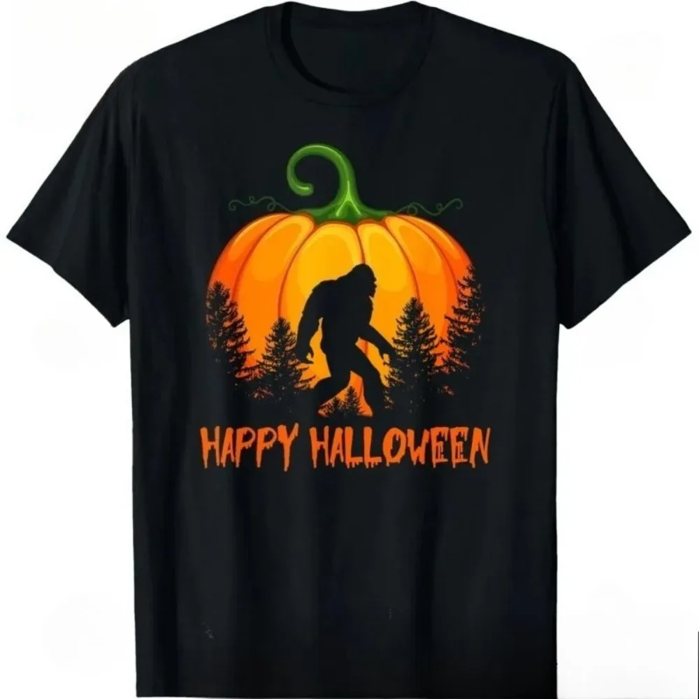 تي شيرت للرجال، تي شيرت هيب هوب رائع، عتيق، قرع بيج فوت ريترو، جرافيك الهالوين، للجنسين