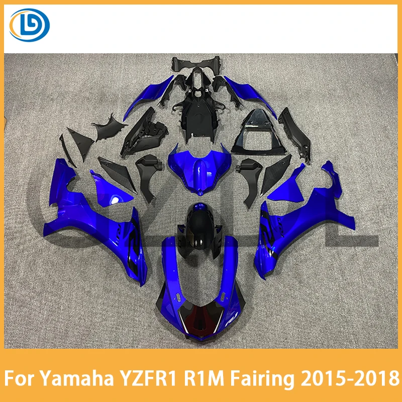 New ABS Injection Carbon Motorcycle Fairings Kit Fit for YAMAHA YZF - R1 R1m 2015 2016 2017 2018 15 16 17 18 Bodywork set Blue