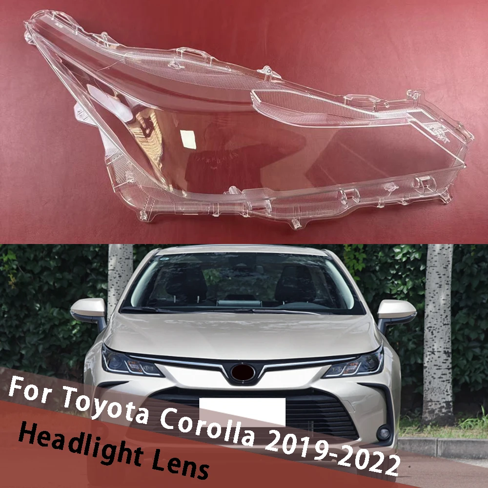 For Toyota Corolla 2019 2020 2021 2022 (Low) Car Accessories Headlamp Cover Transparent Lamp Shade Headlight Shell Lens Housing