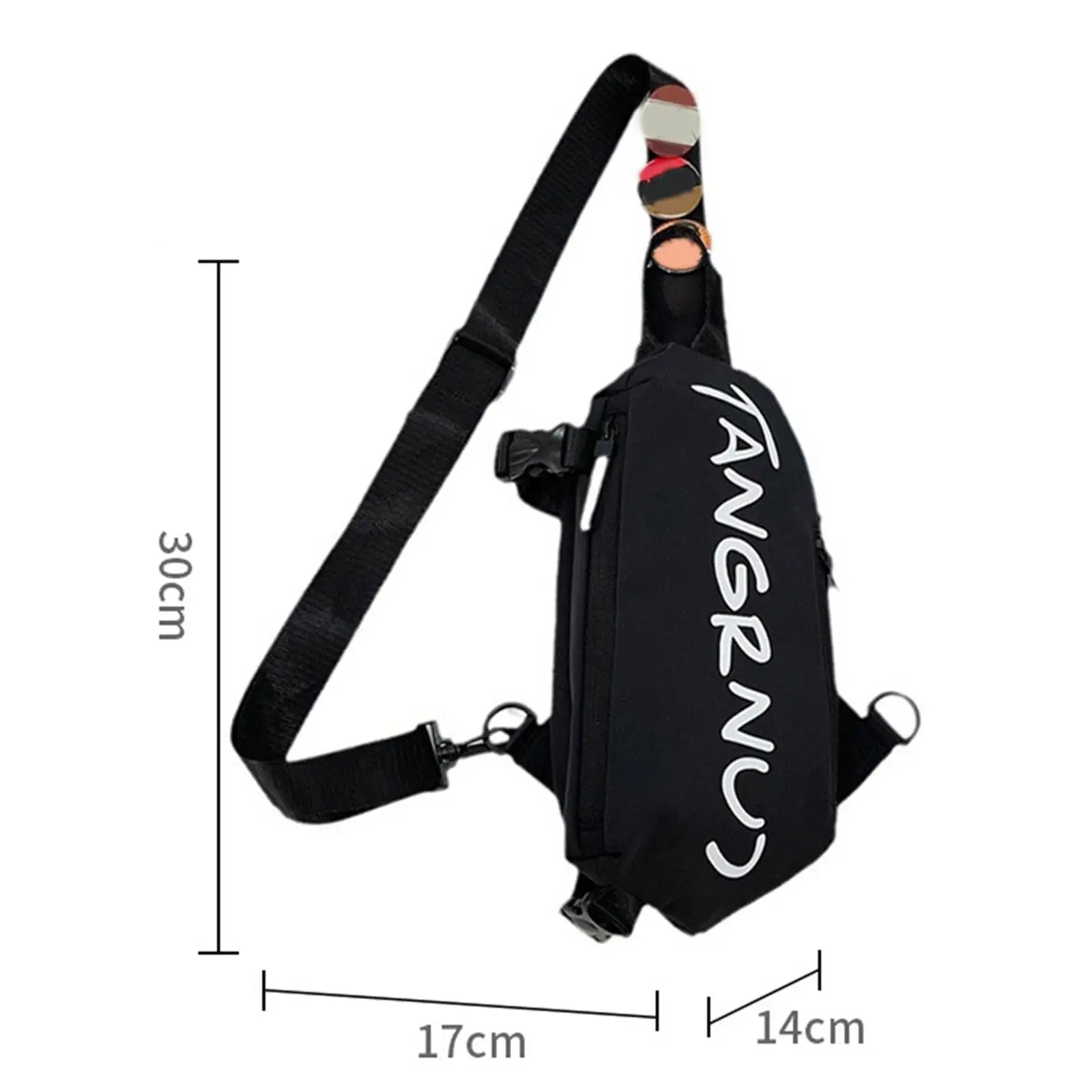 Men Women Chest Pack Adjustable Strap Purse Organizer Handbag Wallet Crossbody Bag for Gym Cycling Workout Backpacking Riding